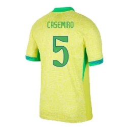 Camiseta de casa CASEMIRO Brasil 2024 para niños