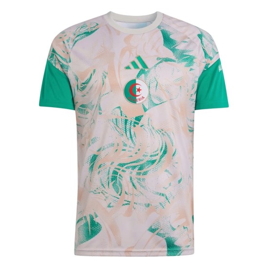 Camiseta de Entrenamiento Prepartido de la Copa Mundial 2026 de Argelia Segunda Equipación para Hombre