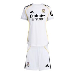 Kit local del Real Madrid 2025/26 para niño