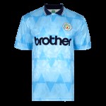 Camiseta Retro de Local Manchester City 1989 para Hombre