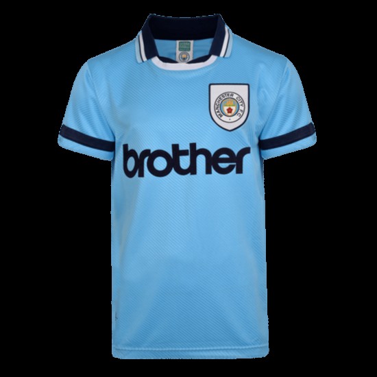Camiseta Retro de Local Manchester City 1994 para Hombre