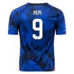Ricardo Pepi #9 USMNT Camiseta de Visita Mundial 2022 Ricardo Pepi #9 USMNT Camiseta de Visita Mundial 2022