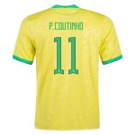 Philippe Coutinho #11 Brasil Camiseta de Local Mundial 2022