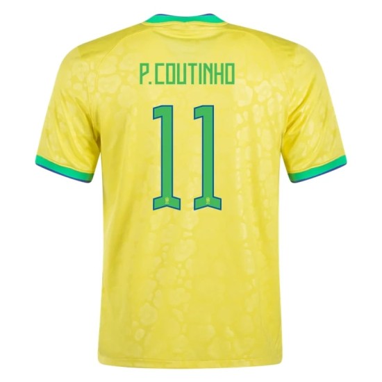 Philippe Coutinho #11 Brasil Camiseta de Local Mundial 2022