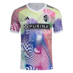 Camiseta de Pre-partido Tercera 2025 de St. Louis City SC para Mujer - Blanca Camiseta de Pre-partido Tercera 2025 de St. Louis City SC para Mujer - Blanca