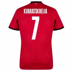 Khvicha Kvaratskhelia #7 Georgia Camiseta Alternativa EURO 2024
