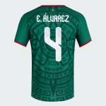 Camiseta Oficial Local México 2026 Niño E. ÁLVAREZ #4