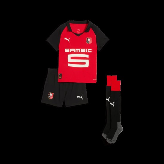 Equipación Local Niño Rennes 2025/26 Equipación Local Niño Rennes 2025/26