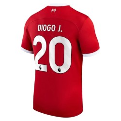 Camiseta Local Niño Diogo Jota #20 Liverpool 2023/24