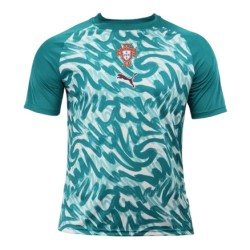 Camiseta de Entrenamiento Prepartido de la Copa Mundial 2026 de Portugal Tercera Equipación Verde para Niño