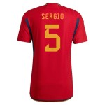 Sergio Busquets #5 España Camiseta de Local Mundial 2022