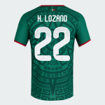 Camiseta Oficial Local México 2026 Niño H. LOZANO #22 Camiseta Oficial Local México 2026 Niño H. LOZANO #22
