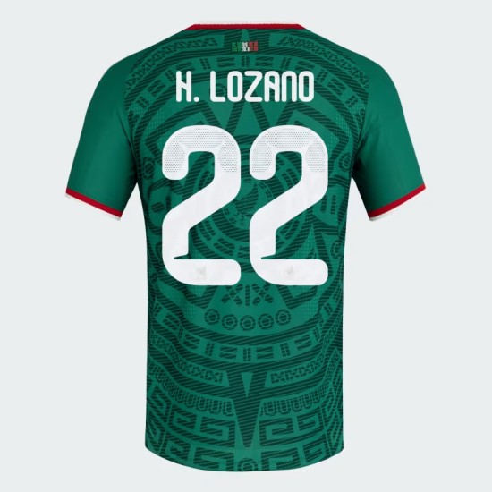 Camiseta Oficial Local México 2026 Mujer H. LOZANO #22