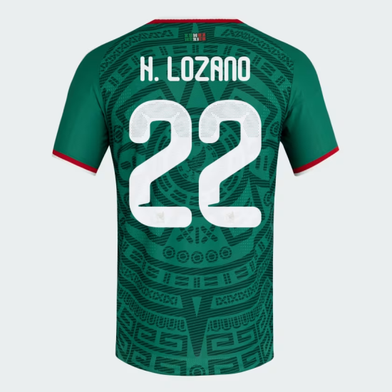 Camiseta Oficial Local México 2026 Niño H. LOZANO #22 Camiseta Oficial Local México 2026 Niño H. LOZANO #22