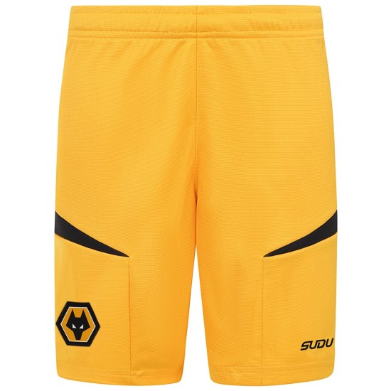 Pantalones cortos de casa de niño Wolverhampton Wanderers 2024/25 Pantalones cortos de casa de niño Wolverhampton Wanderers 2024/25