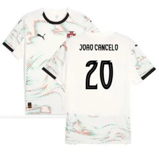 Camiseta de visitante JOAO CANCELO Portugal 2025/26 para niños Camiseta de visitante JOAO CANCELO Portugal 2025/26 para niños
