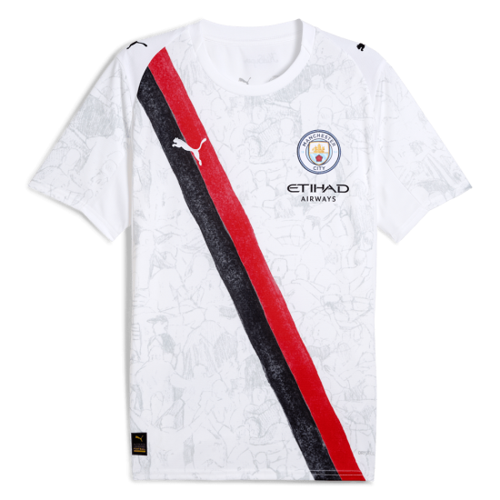 Camiseta niño Manchester City 2025/26 KidSuper - Blanca