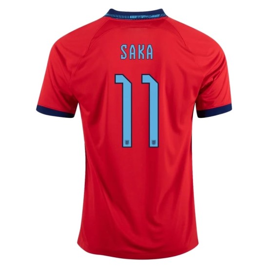 Bukayo Saka #11 Inglaterra Camiseta de Visita Mundial 2022 Bukayo Saka #11 Inglaterra Camiseta de Visita Mundial 2022