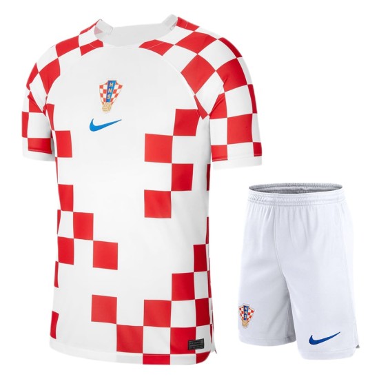 Camiseta+Pantalones Cortos Infantil Croacia de Local Mundial 2022