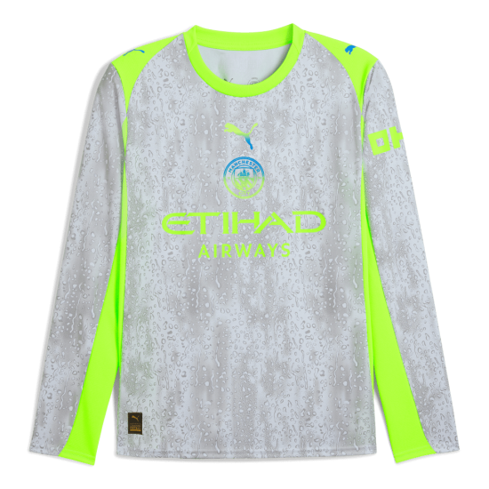 Hombre Manchester City 2025/26 Tercera Camiseta de Manga Larga