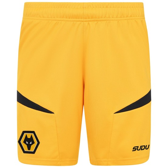 Pantalones cortos de casa de hombre Wolverhampton Wanderers 2024/25 Pantalones cortos de casa de hombre Wolverhampton Wanderers 2024/25