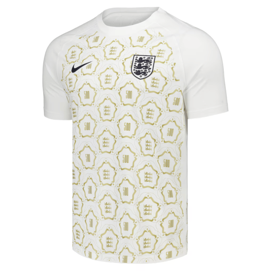 Camiseta Pre-Partido 500 Aniversario England Lionesses Niño – Blanco