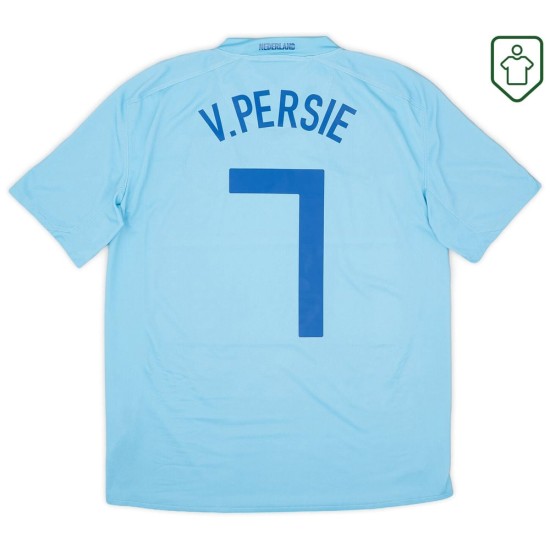 Camiseta retro visitante Países Bajos 2008/10 para hombre V.Persie #7 Camiseta retro visitante Países Bajos 2008/10 para hombre V.Persie #7