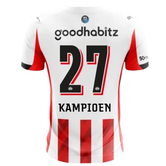 Mujer PSV 2025/26 Camiseta Local Champion #27