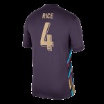 Declan Rice #4 Inglaterra Camiseta de Visita EURO 2024
