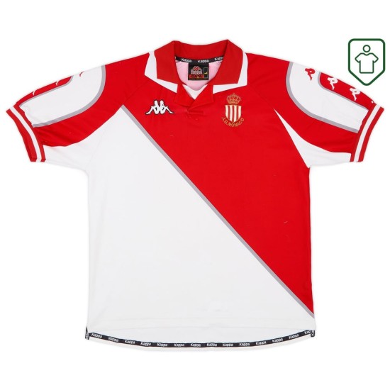 Hombre Camiseta retro local AS Monaco 1998/99 Hombre Camiseta retro local AS Monaco 1998/99