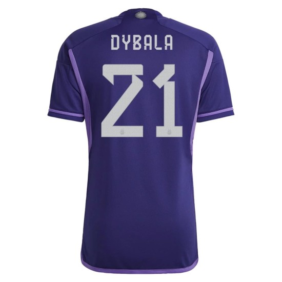Paulo Dybala #21 Argentina Camiseta de Visita Mundial 2022