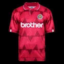Camiseta Retro de Visitante Manchester City 1989 para Hombre