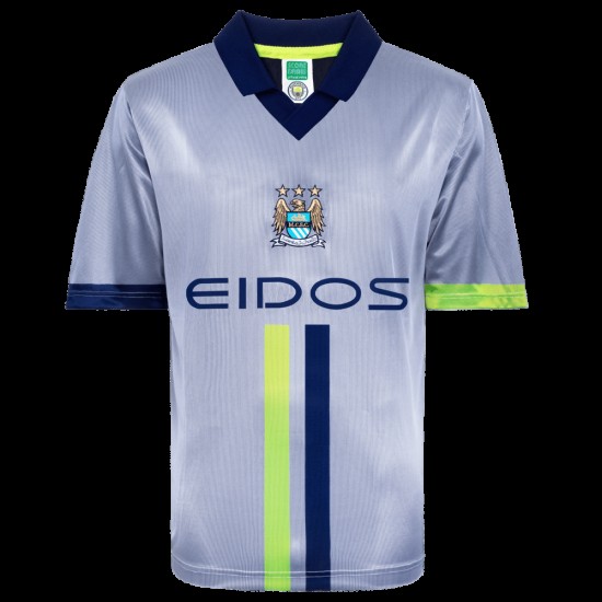 Camiseta Retro de Visitante Manchester City 2000 para Hombre Camiseta Retro de Visitante Manchester City 2000 para Hombre