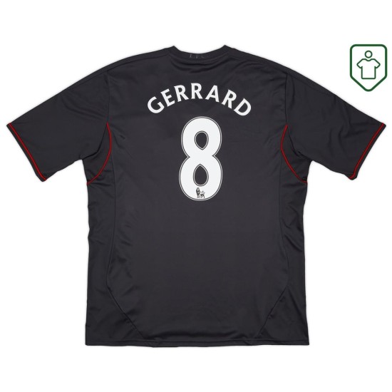 Camiseta retro visitante hombre Liverpool 2011/12 Gerrard #8