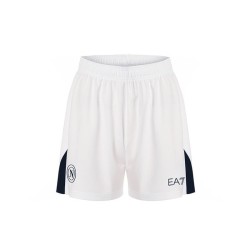 Pantalones cortos de casa para niño Napoli 2024/25 - Blanco/Azul Marino