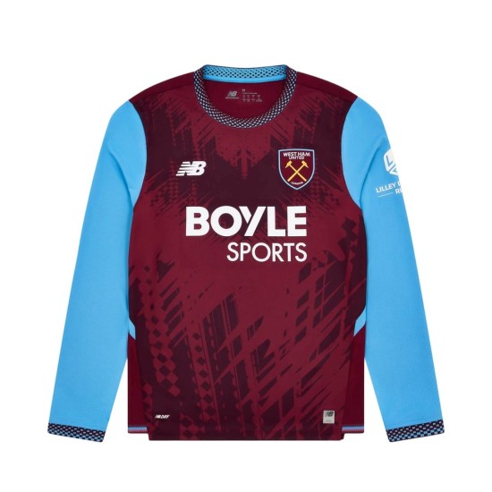 Camiseta de Manga Larga de Local West Ham United 2026/27 para Niño