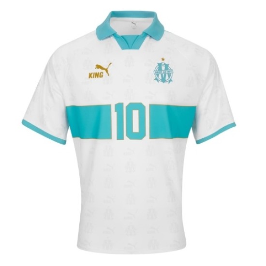 Camiseta Retro King OM #10 - Blanca Niño Camiseta Retro King OM #10 - Blanca Niño