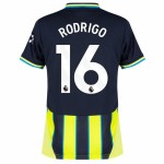 Camiseta de visitante RODRIGO Manchester City 2024/25 para niños Camiseta de visitante RODRIGO Manchester City 2024/25 para niños