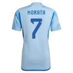 Alvaro Morata #7 España Camiseta de Visita Mundial 2022 Alvaro Morata #7 España Camiseta de Visita Mundial 2022