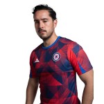 Camiseta Hombre Cruz Azul Tercera Calentamiento 2025/26 – Rojo/Marino