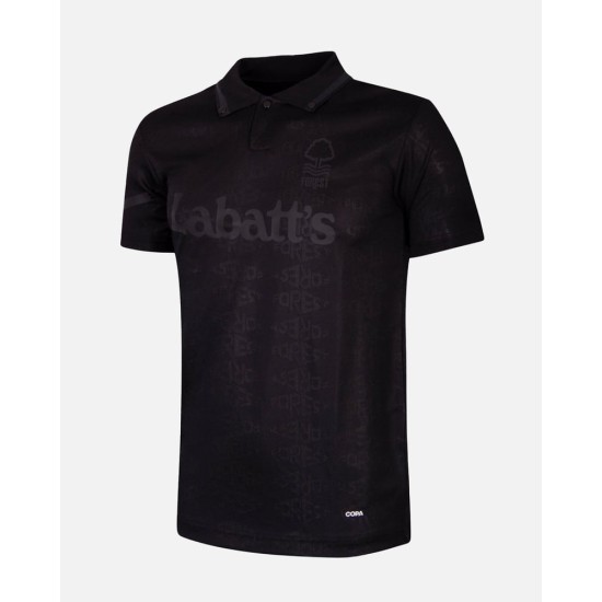 Camiseta Retro negra de visitante del Nottingham Forest 1992/93 para hombre