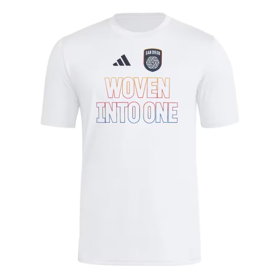 Camiseta Mujer San Diego FC 2025 Tercera Hook AEROREADY Blanca