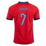 Jadon Sancho #7 Inglaterra Camiseta de Visita Mundial 2022 Jadon Sancho #7 Inglaterra Camiseta de Visita Mundial 2022