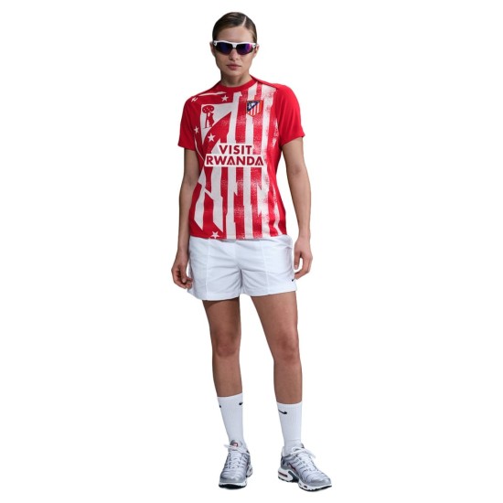 Camiseta de calentamiento tercera para mujer del Atlético de Madrid 2025/26 - Roja