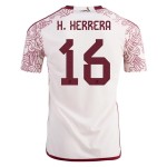 Héctor Herrera #16 México Camiseta de Visita Mundial 2022 Héctor Herrera #16 México Camiseta de Visita Mundial 2022