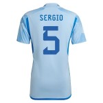 Sergio Busquets #5 España Camiseta de Visita Mundial 2022