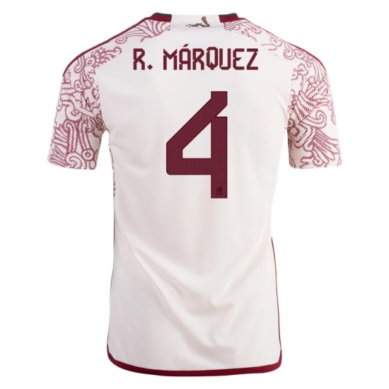 Rafael Márquez #4 México Camiseta de Visita Mundial 2022 Rafael Márquez #4 México Camiseta de Visita Mundial 2022