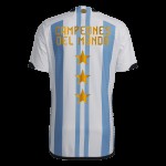 Argentina Camiseta Champions Versión Jugador de Local Mundial 2022 - 3 Estrellas Argentina Camiseta Champions Versión Jugador de Local Mundial 2022 - 3 Estrellas