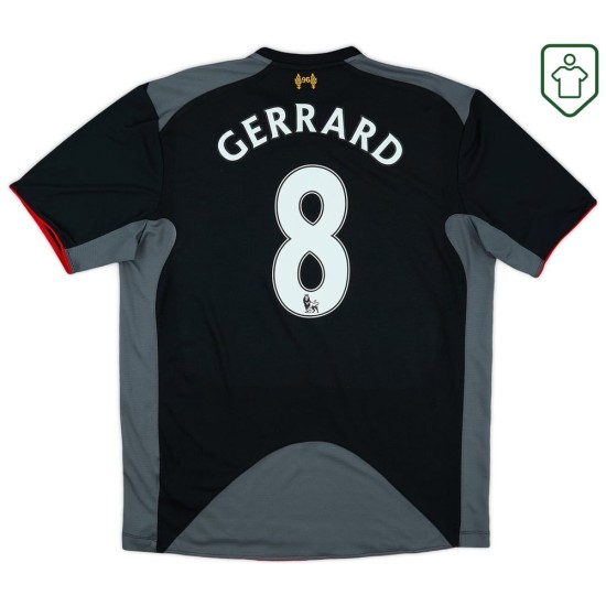 Camiseta retro visitante hombre Liverpool 2012/13 Gerrard #8