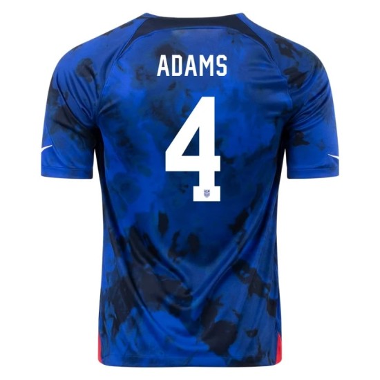 Tyler Adams #4 USMNT Camiseta de Visita Mundial 2022 Tyler Adams #4 USMNT Camiseta de Visita Mundial 2022